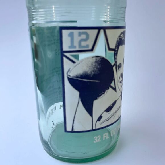 1970’s Sugar Free DrPepper Roger Staubach Dallas Cowboys Commemorative Bottle - Picture 12 of 16